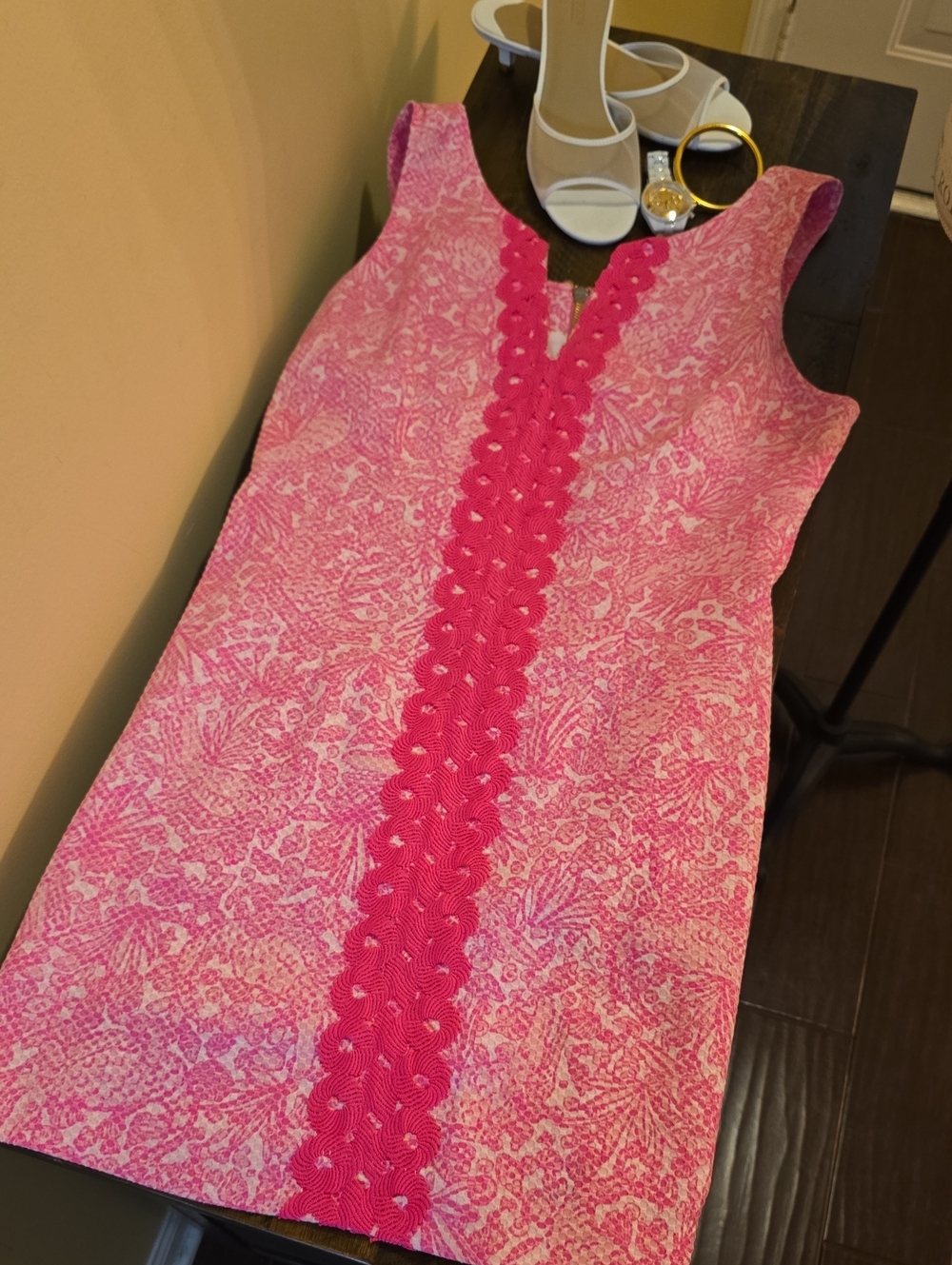 Lilly Pulitzer for Target Sleeveless  Shift Dress with Floral Trim